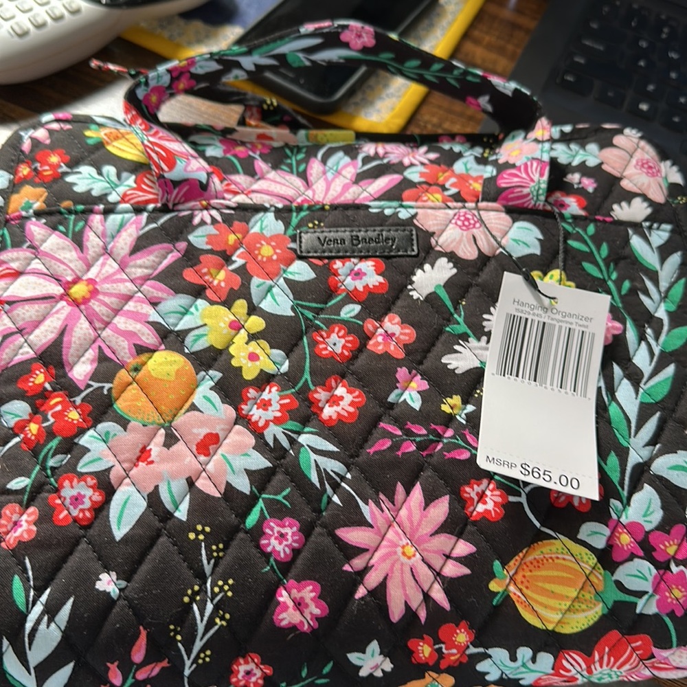 Vera Bradley Hanging Organizer Tangerine Twist - NWT